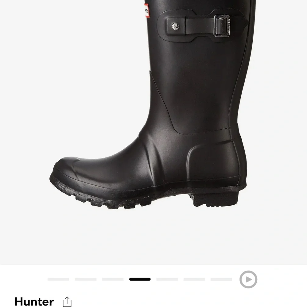 Hunter Black Original Short Rain Boots